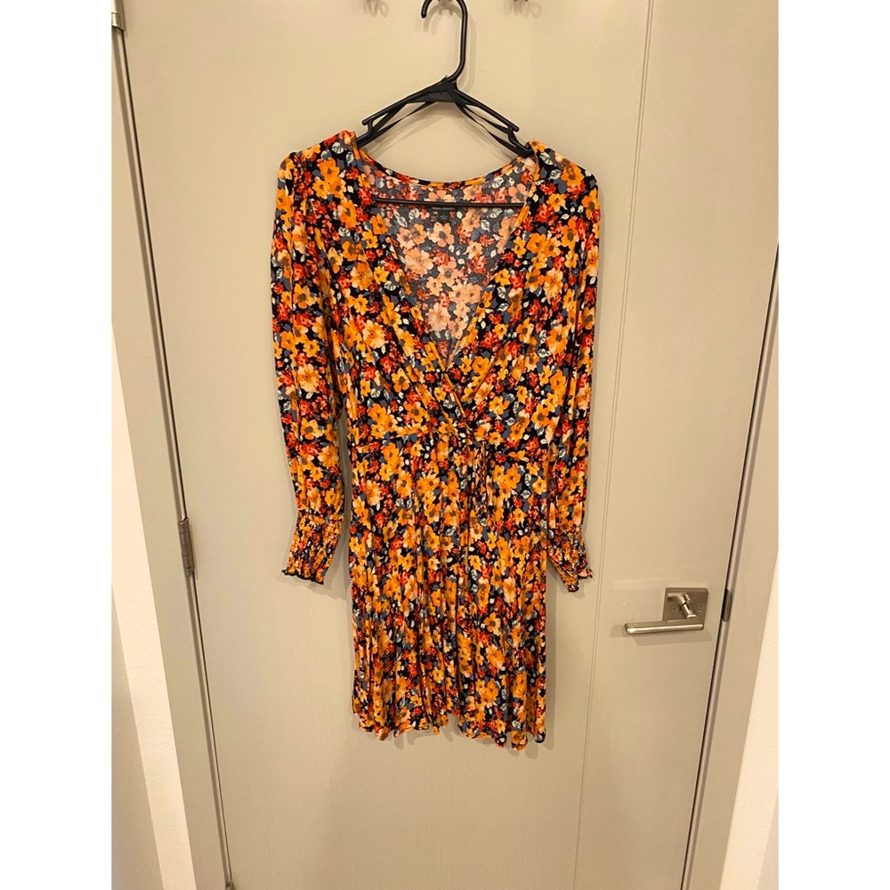 Floral Print Long Sleeve Dress